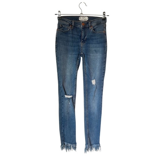 Women’s Free People Great Heights Frayed Skinny Jeans - Picture 1 of 8